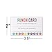 Punch Card - Incentive Loyalty Reward Cards - Business Card Size 3.5 x 2 Inches - Pack of 50