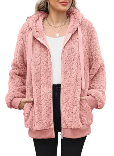 Nirovien Sherpa Jacket Women Zip Up Hoodie