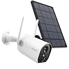 Wireless Outdoor Security Camera, WiFi Solar Rechargeable Battery Power IP Surveillance Home Cameras, 1080P, Human…