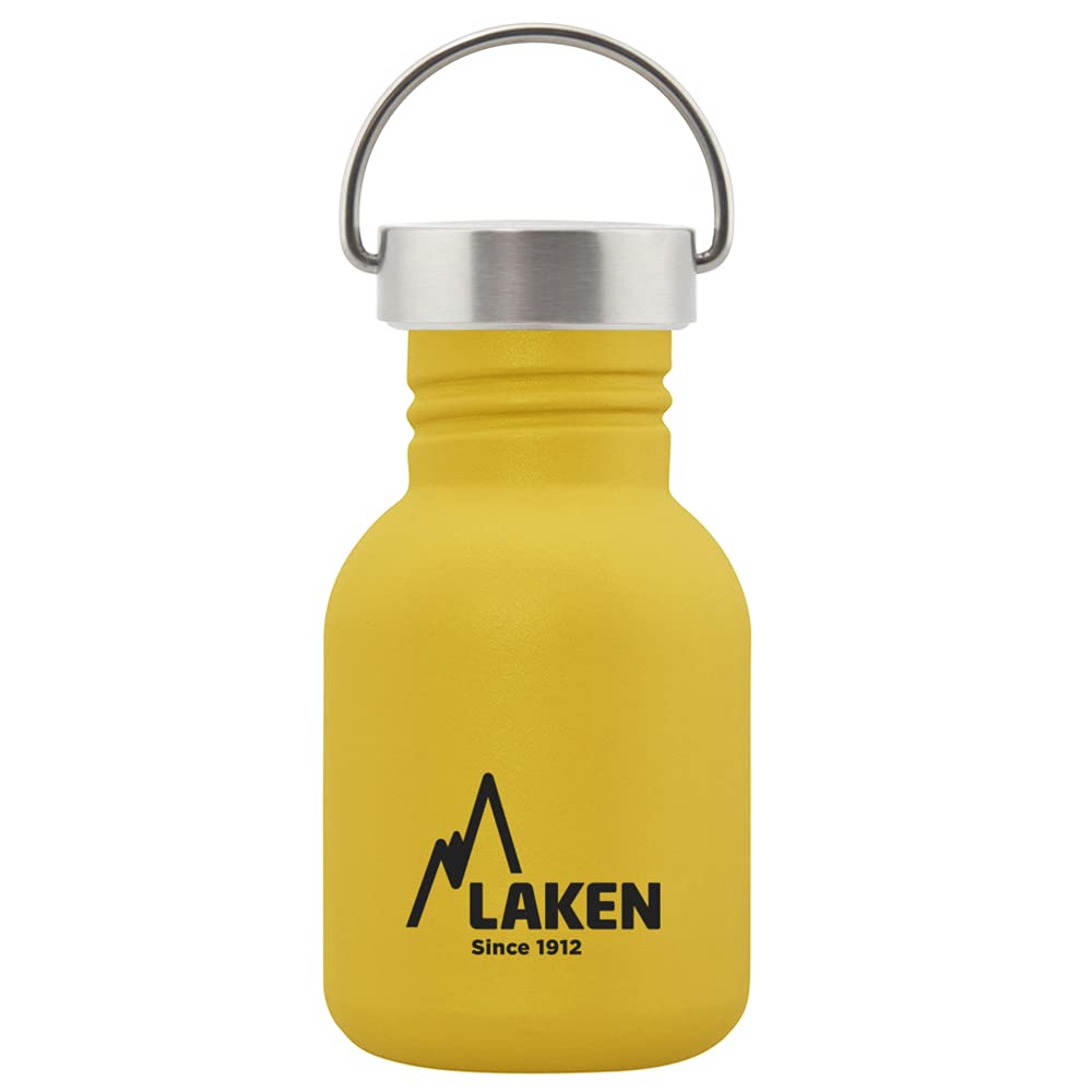 Laken Unisex - Adult Water Bottle-BSH35AM Yellow 350ml