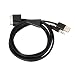 JIMAT 30 Pin to AUX USB, Dock Connector to 3.5mm Jack Audio AUX-IN Car stereo Auxiliary Cable | Data Sync Transfer & Charging | for Apple iPod iPhone 3 4 4S iPad 2 3 |