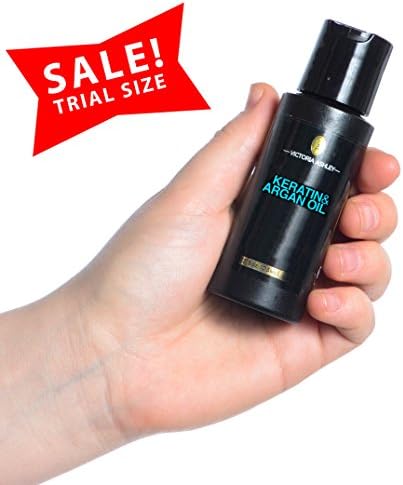 Victoria Ashley Argan Oil &amp; Keratin Leave in Conditioner Treatment for Colored, Processed, Damaged Hair |Sample and Travel Size| 2.5 oz