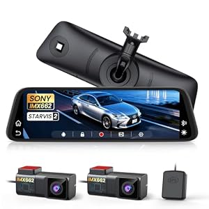 AUTO-VOX T11 純正交換 ミラー型ドライブレコーダー 前後2K録画 STARVIS2 IMX662搭載 デジタルミラー CarPlay対応