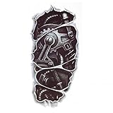3D New Man's Half Sleeve Arm Temporary Totem Tattoo Stickers Body Art (Robot Arm)