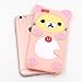 iPhone 6S Plus Case, MC Fashion Super Cute 3D Pink Bear Protective Silicone Case Cover for iPhone 6S Plus (2015) & iPhone 6 Plus (2014) (Rilakkuma)