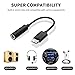 Google Pixel 3 Dongle Headphone Adapter Type C to 3.5mm, [2-Pack] Aux Converter w/Realtek DAC Hi-res Chipset for Samsung S9 S9+ Note 9 S10 S10+ Google Pixel 2/XL Pad Pro 11″ 12.9″ 2018/Pixel 3/XLthumb 1
