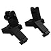 Ledsniper® Front and Rear flip up 45 Degree Rapid Transition BUIS Backup Iron Sight