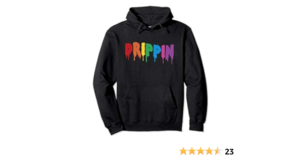 paint drip hoodie amazon