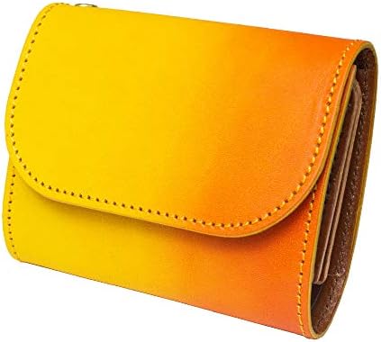 [コトカル] ミニ財布 本革 ぼかし染め お札が折れない