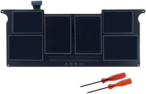 Replacement A1406 Battery，Aomore New Laptop Battery for Apple Macbook Air 11" inch A1406 A1370 (Mid 2011) A1465 (Mid 2012) 020-7376-A 2ICP4/46/66-1 2ICP4/72/56-1 2ICP4/55/81-1 [7.3V 35Wh]