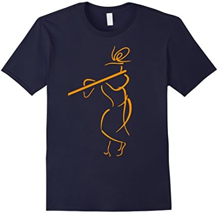 Mens Krishna - Hare Krishna Tshirt Large Navy