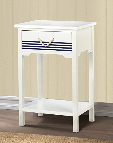Outdoor Accent Table, Nautical Patio Side Decor Modern Indoor Accent Table