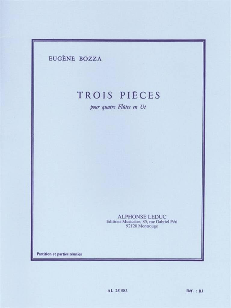 Eugne Bozza: Three Pieces for Four Flutes (4 Flutes)