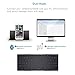 iClever Ultra Slim 3 Color Backlight Aluminum Alloy Bluetooth Keyboard for iOS...