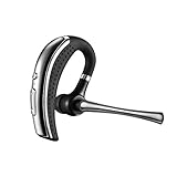 Bluetooth Headset,Bluetooth V4.1 Hand Free Wireless Earpiece with Microphone Noise Reduction Earbuds In-Ear Earphones for Business/Driving Clear Sound Headphones for iPhone Samsung and Android-Black