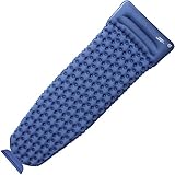 OlarHike Camping Sleeping Pad for Backpacking, Ultralight & Compact Camping Pad with Pillow, Inflatable Sleeping Mat for Hiking, Travelling-Blue/Green/Orange