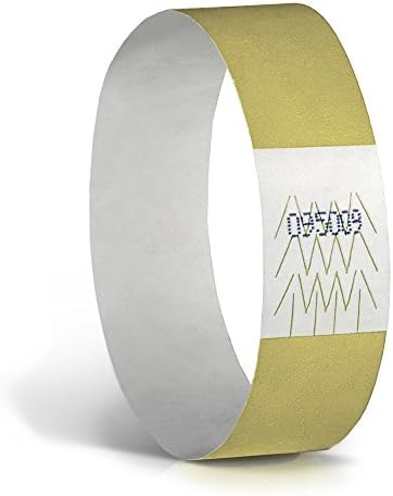 Concept Wristbands: Tyvek Wristband, 3/4", Metallic Gold (Pack of 1000)