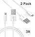 USB Cable Lightning, Smartspeed Two Pack 3ft Long Cable Fast Charging TPE for iPhone 5/iPhone5s/iPhone 6/iPhone6s/iPhone 7/iPad