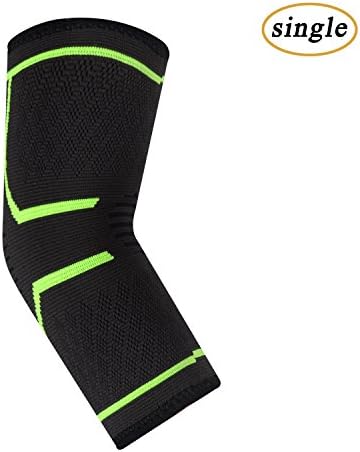 UncleHu Elbow Brace Compression Sleeve Elastic Support for Tendonitis, Golf, Tennis and other Sports Protective Injured Joint Pain Relief-Men/Women