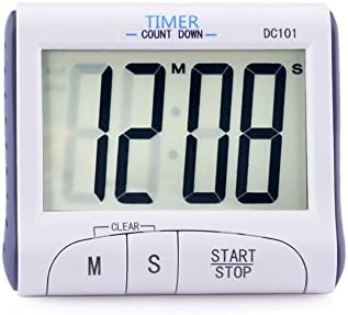 Digital Kitchen Cooking Timer with Large Display Screen Strong Magnetic Backing Retractable Stand (1 PACK)