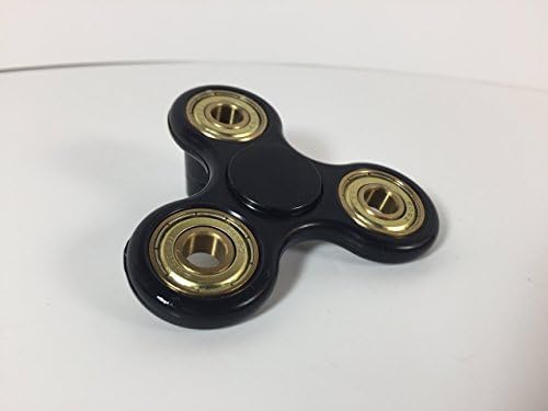 Black Knight Spinners - "Gold Series" [Hand Spinner Weighted Fidget Toy EDC desk torq] - Ceramic center