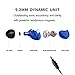 Adorer Sports Headphones RX6 Wired Earphones with Microphone and Memory Earhook, Running Earbuds for iPhone, iPad, Samsung, Smartphone, MP3 Player and more - Blue