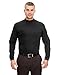 UltraClub Men's Egyptian Interlock Long Sleeve Mock Turtleneck T-Shirt