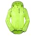 Santic Men's Cycling Rain Coat Jersey Bicycle Windproof Jacket Hooded Skin Coat Green