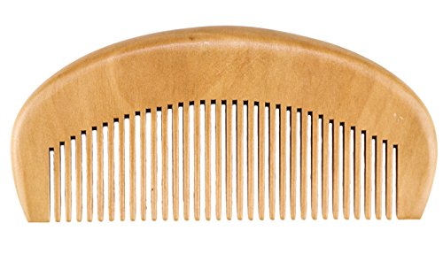 GranNaturals Detangling Wooden Hair + Beard Comb for Women and Men