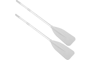 Acouto Row Boat Oars Highness Inflatable Boat Dinghy Canoe Marine Sports Aluminiumoy Oars 2Pcs Paddle with 2Pcs Rod Set Alumi