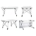 Sanny Camping Folding Table Lightweight Roll-up Table Portable Foldable Camp Tables Aluminum Height Adjustable for Indoor Outdoor Camping Beach Backyard BBQ Party Patio Picnicthumb 1
