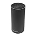 Premio Modern Knife Block Black - Best Knife Holder - SoftTouch Makes It Soft & Easy To Clean - Universal Knife Block - Knife Block Without Knives - Fits 12 Knives -Unique Kitchen Knife Holder