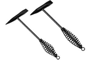 Angoily 300g Spring Handle Welder Hammer High Carbon Steel Slag Hammer for Welding Handle