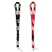 Lanyard with Hook and Buckle, Street Fashion Neck Lanyard for Keys Phones ID Badge Holder Bags Accessories (A)