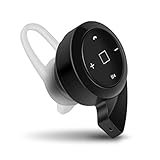 Wireless Earbud, Single Wireless Hands-Free Bluetooth Earpiece with Noise Cancelling Mic for Office/Business/Driver/Trucker Smart Car Headset (For Right Ear)