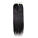 Brazilian Virgin Human Hair Closure Straight 4x4 Lace Closure Middle Part Natural Black Color (16 Inch, 4x4 Middle Part)