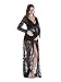 Yomoko Women Sexy Deep V-Neck Lace Maternity Photography Maxi Dress
