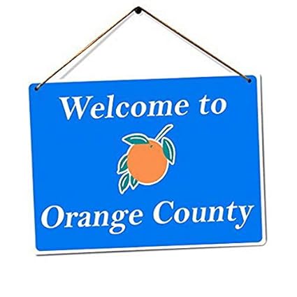 Amazon Com Houseuse Welcome To Orange County Twine Metal Wall