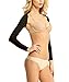 SlimMe Long Sleeve Arm Shapewear, Arm Slimming Sleeves for Women, Tightens and Smooths Arms, Bolero Style - Nude, Sizes Small to Queen 2, Black, Large