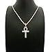 Micro Pave Egyptian Ankh Cross Pendant 22