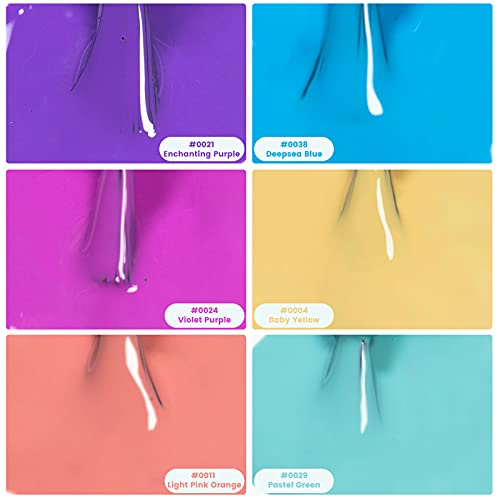 HTPARY Gel Nail Polish Kit, 6PCS Candy Colors Collection Summer Popular Gel Polish, Soak Off LED Gel Nail Polish Set for Nail Art Manicure Salon DIY at Home