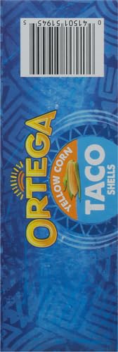 ORTEGA YELLOW CORN TACO SHELLS, 4.9 OUNCE, 12 SHELLS