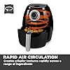 Tower T17005 Health Manual Air Fryer Oven with Rapid Air Circulation and 30 Min Timer, 3.2 Litre, Black
