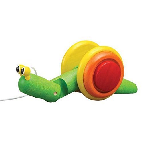 Plan toy pull-along snail