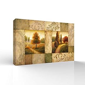 Canvas Wall Art for Living Room,Bedroom Home Artwork Paintings Vintage Pasteup Ready to Hang - 12x18 inches