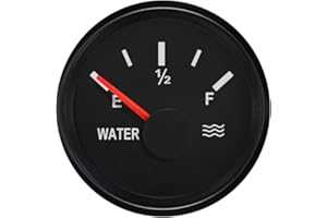 ELING Auto Car Water Liquid Level Gauge Meter 0-190 ohm Signal 52mm with Backlight 12V 24V