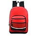17 Inch Wholesale Classic Sport Backpacks in 4 Assorted Colors - Bulk Case of 24 Bookbags
