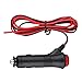 Ketofa 12V 24V Male Car Cigarette Lighter Socket Plug Connector On Off Switch 3m