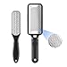 Sucica 2PCS Foot File, Premium Stainless Steel Foot Rasp File Callus Remover Professional Foot Scrubber - Colossal Foot Rasp and Dual Sided Foot File, Black