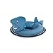 ZippyPaws - Floaterz, Outdoor Floating Squeaker Dog Toy - Shark, Blue